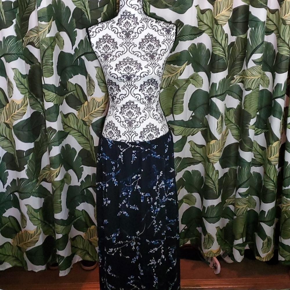 Long floral skirt